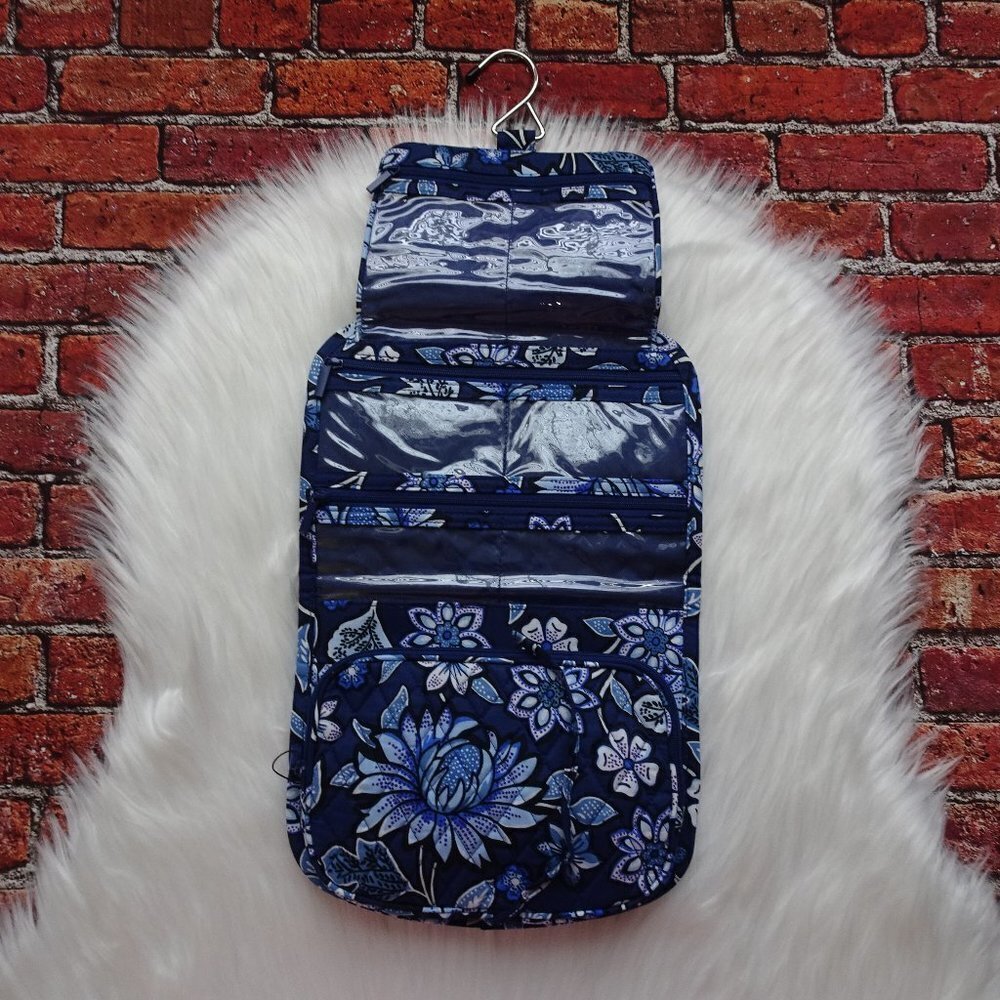 New Vera Bradley Travel Hanging Organizer Tropics Tapestry Cosmetic Case Makeup